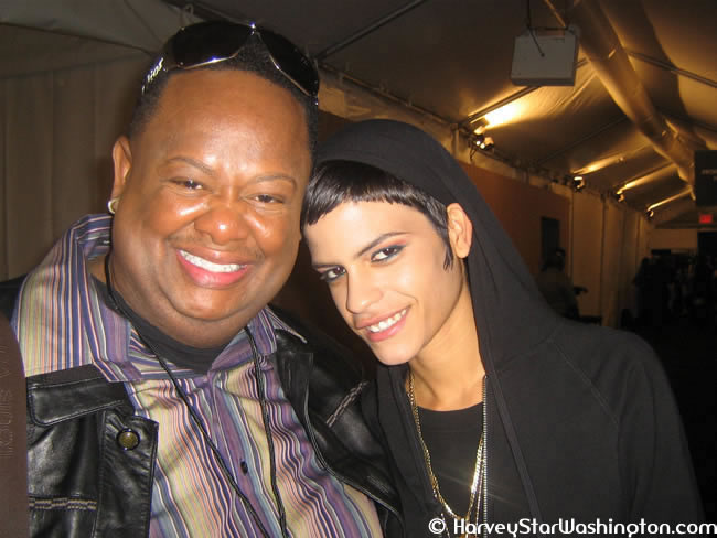 HARVEY STAR WASHINGTON AND SUPERMODEL AMIRA