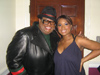 Harvey Star Washington and Jennifer Hudson backstage at her concert (161,186 bytes)